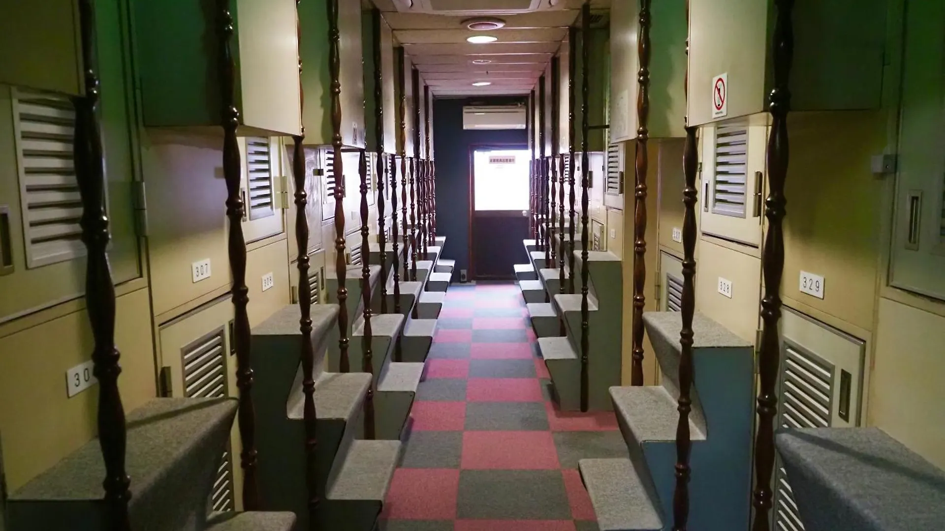 Capsule Hotel Block Room Tokyo Japan
